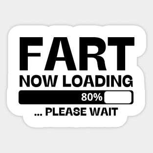 fart now loading Sticker